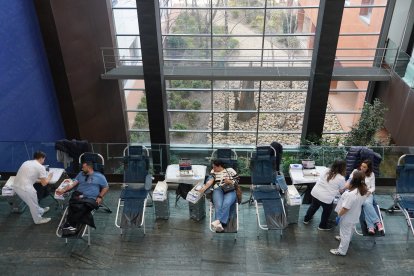 Donaciones de sangre en el Río Hortega