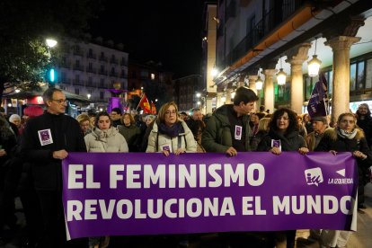 Manifestación por el 8-M de la Coordinadora de Mujeres en Valladolid.