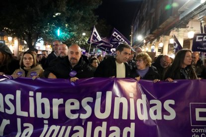 Manifestación por el 8-M de la Coordinadora de Mujeres en Valladolid.
