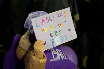 Manifestación por el 8-M de la Coordinadora de Mujeres en Valladolid.