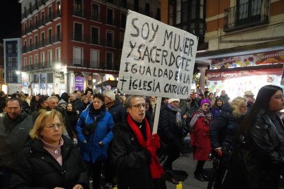 Manifestación por el 8-M de la Coordinadora de Mujeres en Valladolid.