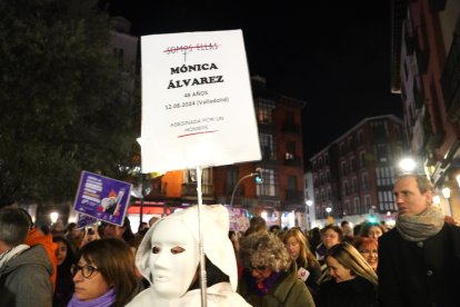 Manifestación por el 8-M de la Coordinadora de Mujeres en Valladolid.