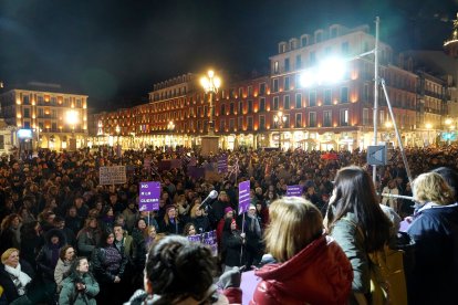 Manifestación por el 8-M de la Coordinadora de Mujeres en Valladolid.