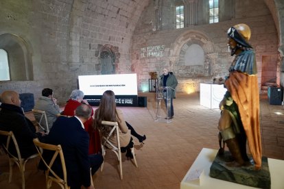 El secretario general de la Fundación Las Edades del Hombre, José Enrique Martín Lozano en la presentación de las obras de la provincia restauradas durante 2024.