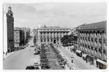 La plaza de España de Valladolid en los años 60