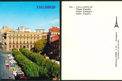 Postal de la plaza de España