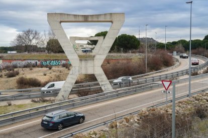 Viaducto de los Tramposos, junto a la VA-30, último tramo pendiente de ejecutar para concluir la variante de mercancías de Valladolid