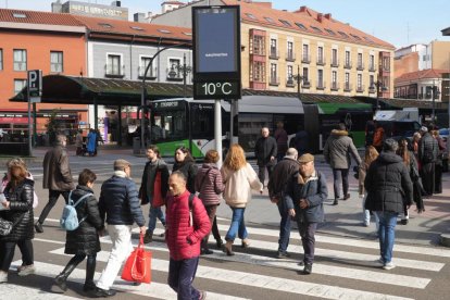 La plaza de España vallisoletana en la actualidad