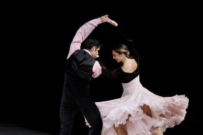 Una momento de la gala del comercio de Fecosva en el Teatro Calderón de Valladolid.
