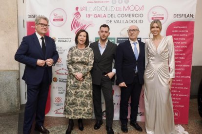 Una momento de la gala del comercio de Fecosva en el Teatro Calderón de Valladolid.