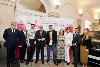 Una momento de la gala del comercio de Fecosva en el Teatro Calderón de Valladolid.