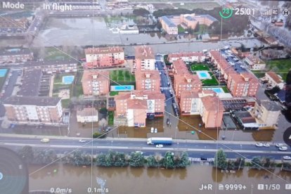 La capital abulense se encuentra anegada por el agua