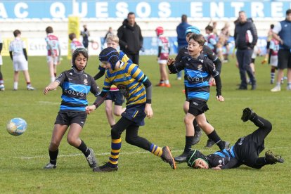 Una imagen de uno de los partidos del Torneo Internacional de Escuelas.