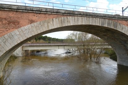 Crecida del río Adaja por Valdestillas
