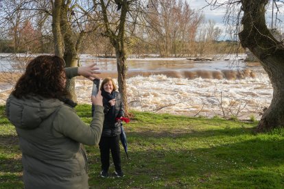 Crecida del río Duero por San Miguel del Pino
