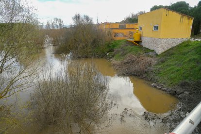 Crecida del río Adaja por Valdestillas