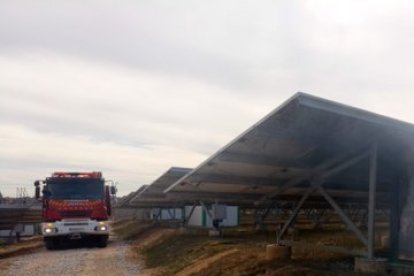 Bomberos en Tordesillas.