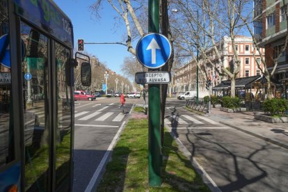 Cruce de Paseo de Zorrilla con el de Hospital Militar