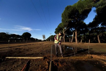 Acondicionamiento de los aparcamientos de FASA en el pinar.