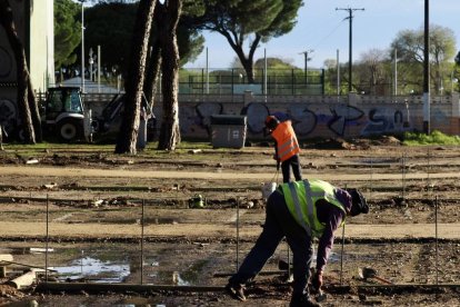 Acondicionamiento de los aparcamientos de FASA en el pinar.