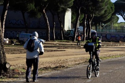 Acondicionamiento de los aparcamientos de FASA en el pinar.