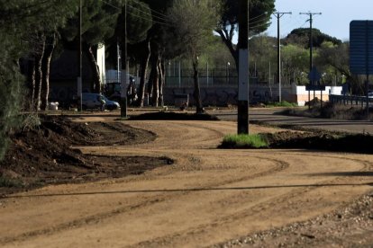 Acondicionamiento de los aparcamientos de FASA en el pinar.