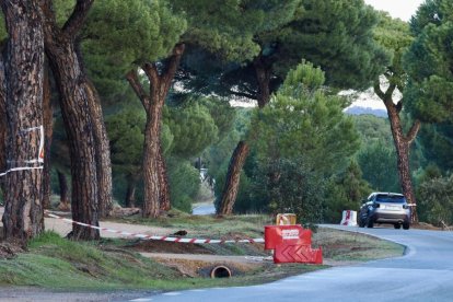 Acondicionamiento de los aparcamientos de FASA en el pinar.