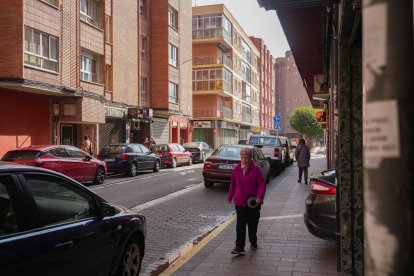 La calle Mota del barrio de La Rubia en la actualidad