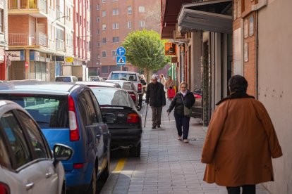 La calle Mota del barrio de La Rubia en la actualidad.