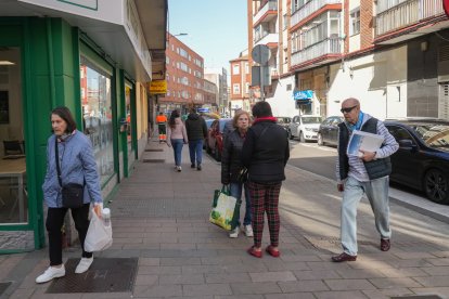 La calle Mota del barrio de La Rubia en la actualidad.