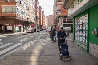 La calle Mota del barrio de La Rubia en la actualidad.
