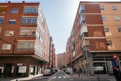 La calle Mota del barrio de La Rubia en la actualidad.