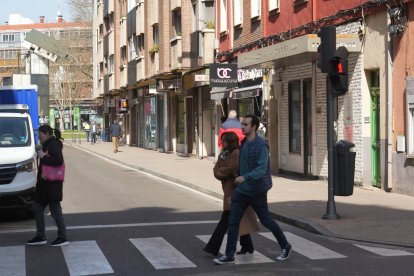 La calle Mota del barrio de La Rubia en la actualidad.