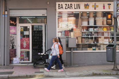 La calle Mota del barrio de La Rubia en la actualidad
