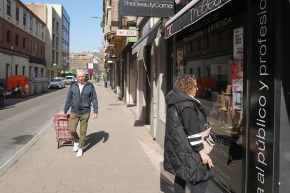 La calle Mota del barrio de La Rubia en la actualidad.