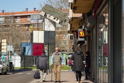 La calle Mota del barrio de La Rubia en la actualidad