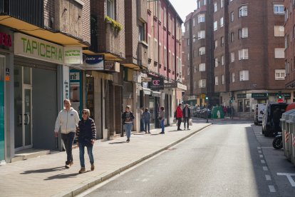 La calle Mota del barrio de La Rubia en la actualidad.