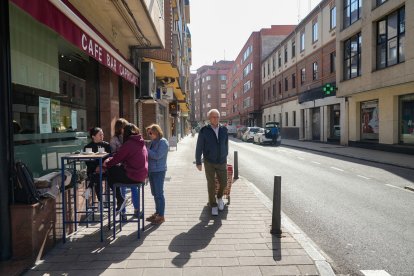 La calle Mota del barrio de La Rubia en la actualidad.