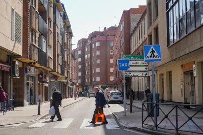 La calle Mota del barrio de La Rubia en la actualidad