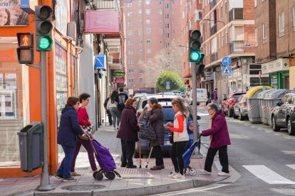 La calle Mota del barrio de La Rubia en la actualidad