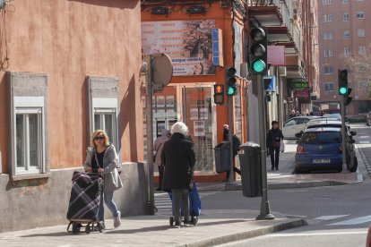 La calle Mota del barrio de La Rubia en la actualidad
