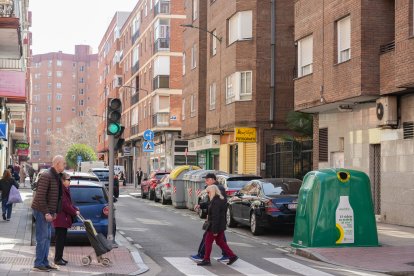 La calle Mota del barrio de La Rubia en la actualidad