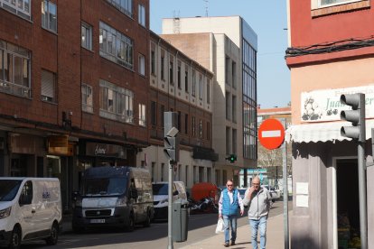 La calle Mota del barrio de La Rubia en la actualidad
