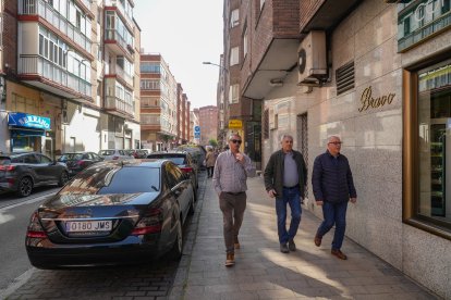 La calle Mota del barrio de La Rubia en la actualidad