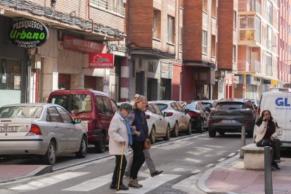 La calle Mota del barrio de La Rubia en la actualidad
