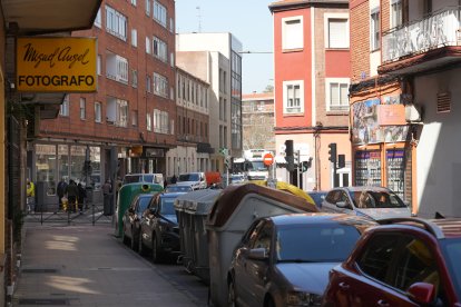 La calle Mota del barrio de La Rubia en la actualidad