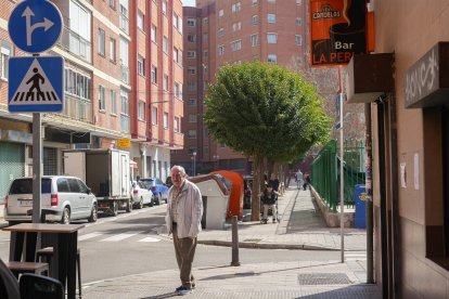 La calle Mota del barrio de La Rubia en la actualidad