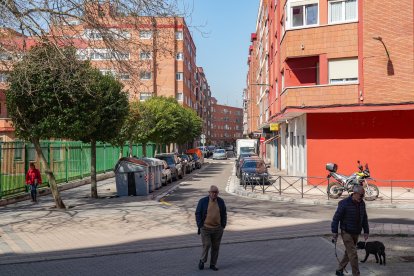 La calle Mota del barrio de La Rubia en la actualidad