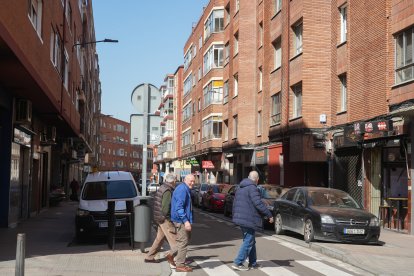 La calle Mota del barrio de La Rubia en la actualidad
