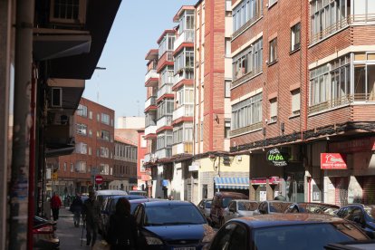La calle Mota del barrio de La Rubia en la actualidad